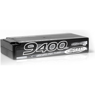 NOSRAM HV Stock Spec GRAPHENE-4 9400mAh Hardcase Akku 7.6V LiPo 135C/65C