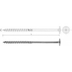 Uncanny Brand Wood liner with collar for torx galvanized 6*120mm t30