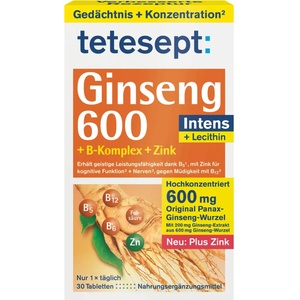 tetesept Ginseng 600 Intens - 30 таблетка