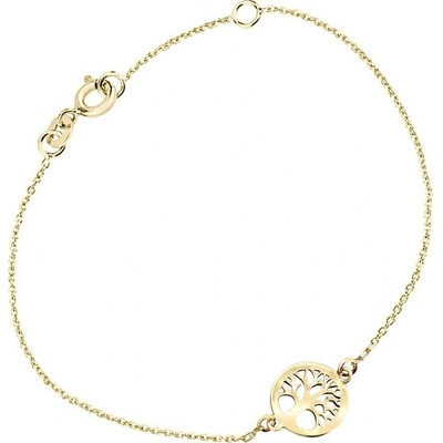 Cutie Jewellery náramek ze žlutého zlata Strom života Z5030-60-X-1