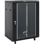 vidaXL 15U мрежов шкаф с въртящи се крачета 19" IP20 60x45x86 см (30264)