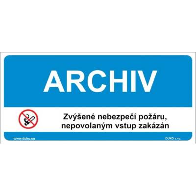 DUKO ARCHIV Formát: 300 x 150 mm, Materiál: plast 3 mm, samolepící vinylová fólie