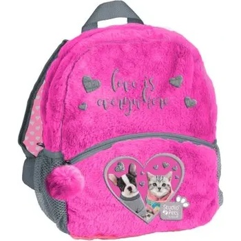 PASO Studio pets малка детска плюшена раница