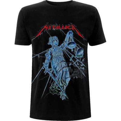 Metallica tričko Blue Justice čierne
