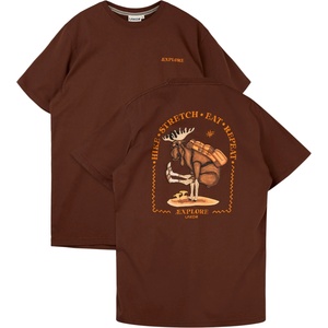 LAKOR Мъжка тениска LAKOR Yoga Moose T-Shirt - Chicory Coffee (217-0141-0112)