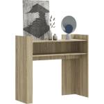 vidaXL Конзолна маса, дъб сонома, 100x35x90 см, инженерно дърво (848467)