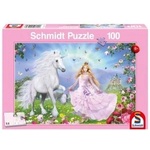 Schmidt Spiele Puzzle 100 el. Księżniczka i jednorożec