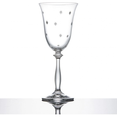 Bohemia Crystal Sklenice na víno dekor STARDUST 6 x 250 ml