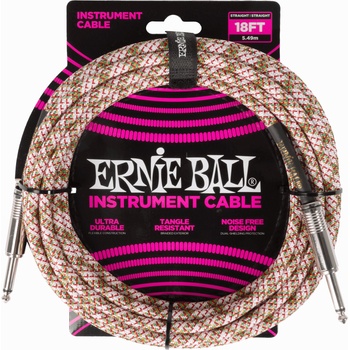 Ernie Ball Braided Instrument Cable Straight/Straight 5, 5 m Директен - Директен Инструментален кабел (P06430)