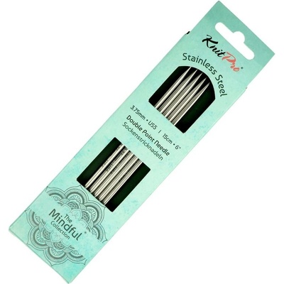 KnitPro Mindful 5 kusů ponožkových jehlic 15 cm 3,75 mm – Zbozi.Blesk.cz