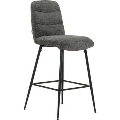 Carmen Бар стол Carmen ALFORD, до 100кг, дамаска, праховобоядисана метална база, тъмносив (bt-3521324)