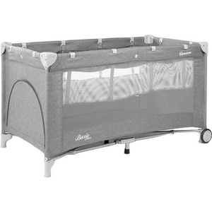 Caretero Сгъваема кошара на 2 нива Caretero - Basic Plus, Light Grey (TERO-3933) - baby