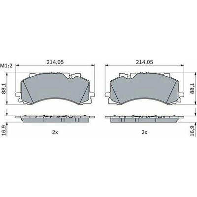BOSCH Súprava brzdových doštičiek 0 986 424 850
