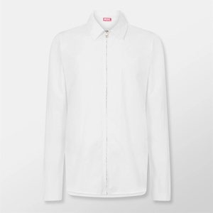 Diesel Риза Diesel Men's Long-Sleeve Plain Shirt - Bright White