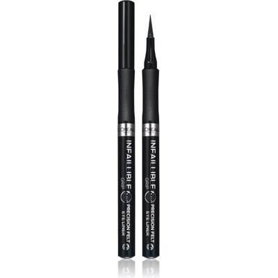 L'Oréal Paris Infaillible Grip 27H Precision Felt 01 black linka na oči 1 ml – Zboží Dáma