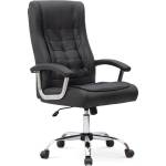 TopMebel Офис стол Vision TopMebel от PU кожа в черен цвят 63x70x112/120cm