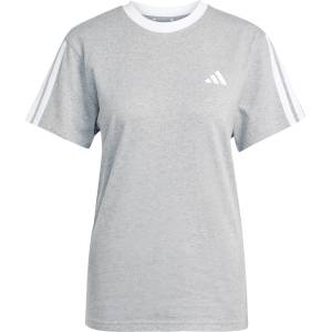 adidas Дамска тениска Adidas Essentials 3 Stripe T-Shirt Womens - Medium Grey Hth