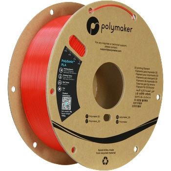 Polymaker PolySonic PLA Red - 1, 75 mm / 1000 g (PA12005)
