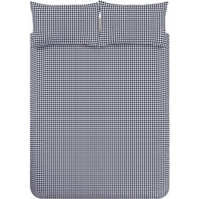 Catherine Lansfield Тъмносиньо двойно /удължено 3 части спално бельо 230x220 cm Bamford Gingham Check - Catherine Lansfield (BD/61204/W/KQS/NA)