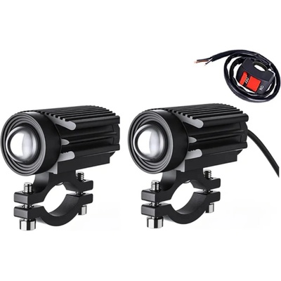 LED přídavná světla na moto 2x20W, dualcolor, 12-24V | Zboží Auto
