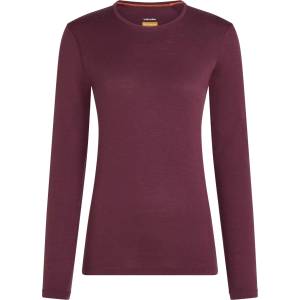 Icebreaker Дамско мериносово термобельо Icebreaker Women's 200 Oasis L/S Crewe Merino base layer - Dark Berry (115-0922-4914)