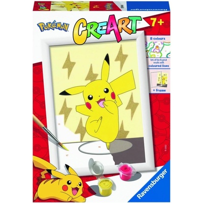 Zuty malování podle čísel Ravensburger Kreativní a výtvarné hračky CreArt Pokémon Pikachu