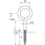Wintech Око с винт 40x16 мм, ZB NJMFA40016BBBM1 (NJMFA40016BBBM1)