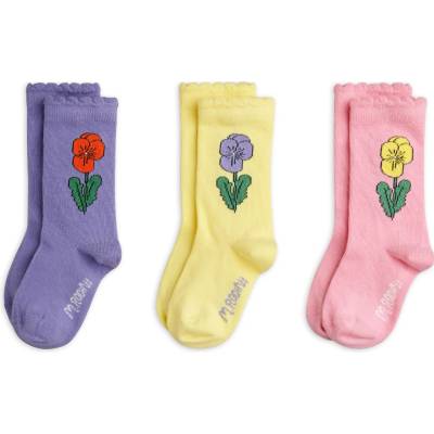 Mini Rodini dětské ponožky Violas 3-pack
