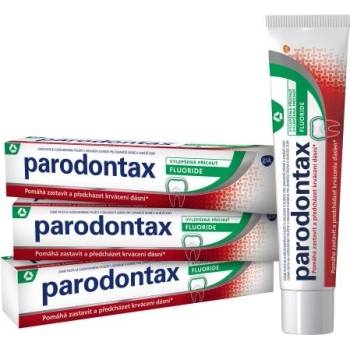 Parodontax Fluoride Trio паста за зъби против кървене, гингивит и пародонтит 3x75 ml