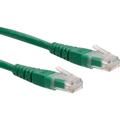Roline Пач кабел, Roline, UTP CAT6, 1m, зелен (CAT6 1m zöld)