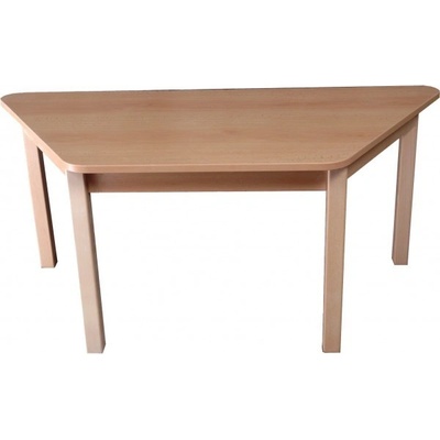 Hajdalánek Stůl lichoběžník 120 x 60 cm pro MŠ stavitelná výška stolu, zelená, výška 46 cm – Zboží Dáma