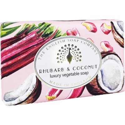 English Soap Company tuhé mýdlo Rebarbora & Kokos 190 g
