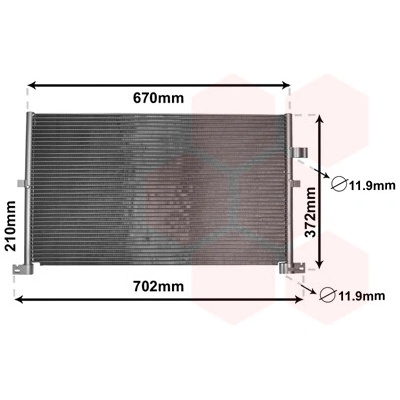 Kondenzátor klimatizace VAN WEZEL 18005334 – Zbozi.Blesk.cz