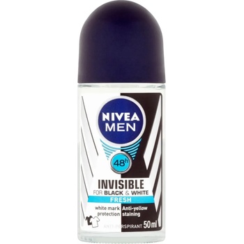 Image 1 of Nivea рол-он мъжки, Ivisible for black & White Fresh