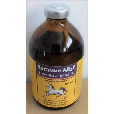 Витамини АД3Е + КАНЕЛА, за копринен, бляскав и жизнен косъм, ФАРМАВЕТ БЪЛГАРИЯ - 100 мл