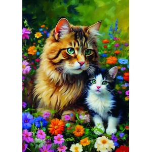 KS Games - Puzzle Cats Family - 300 piese