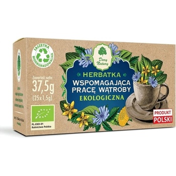 Dary Natury Билков БИО Чай, подпомагащ чернодробната функция, 25 филтърни пакетчета х 1.5 g | Dary Natury (001221 DN)