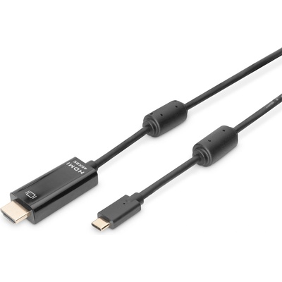ASSMANN USB Type-C adapter cable, Type-C to HDMI A M/M, 2.0m, 4K/60Hz, 18GB, bl, gold (AK-300330-020-S)