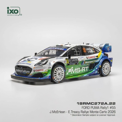 Ford Puma Rally1 Rallye Monte Carlo 2026 55 McErLean TreacyIXO 1:18