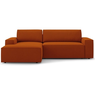 Micadoni Сгъваем ъглов диван в тухлен цвят (ляв ъгъл) Jodie - Micadoni Home (MIC_LCF_78_F1_JODIE7)