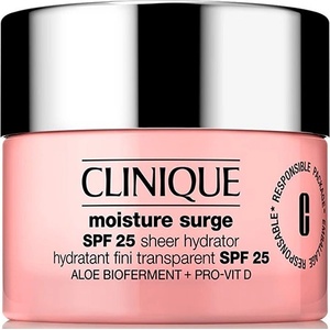 Clinique Moisture Surge SPF25 Sheer Hydrator дневен успокояващ и хидратиращ крем spf 25 унисекс 30 мл