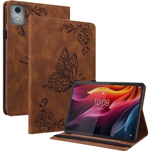 Lenovo Защитен калъф за Lenovo Tab K11 Plus, Кожен PU с пеперуда, Стойка, 3 слотa за карти, Вкл. Протектор, 6 Цвята