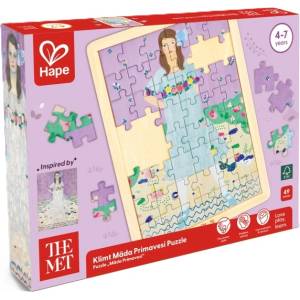 Hape Дървен пъзел Hape International The Met - Мада Примавеси от Климт, 49 части (H1465) - baby