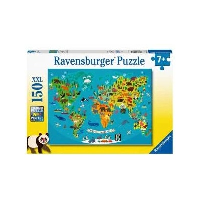 Ravensburger Map of animals XXL puzzle 150pcs