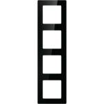 AVATTO Рамка за ключ Avatto N-TS10-Frame-B4, четворна, черна (N-TS10-FRAME-B4)