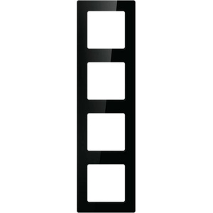 AVATTO Рамка за ключ Avatto N-TS10-Frame-B4, четворна, черна (N-TS10-FRAME-B4)