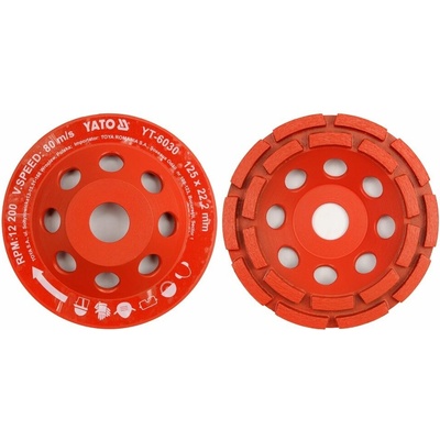 YATO Kotouč diamantový 125 x 22,2 mm brusný YT-6030 5906083960307 – Zboží Dáma
