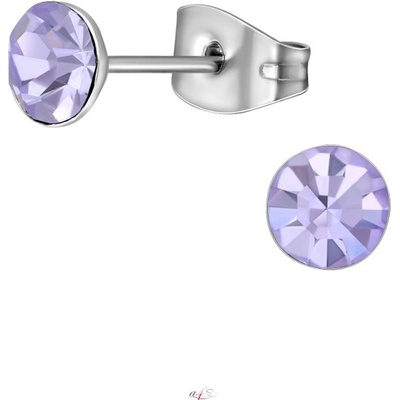 Mabell dámské náušnice z chirurgické oceli ASLI CZ221A4S6682-VIOLETC45