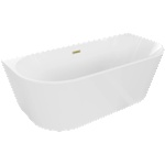 Mexen Oval 180x80 cm white/brushed gold (52671808000-55)