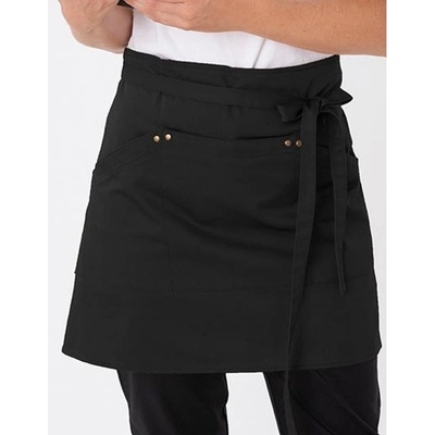 Le Chef Gastro zástera do pása DE115 Black 91 x 45 cm